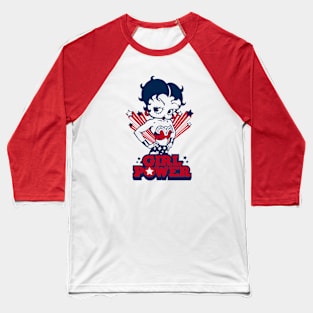 BETTY BOOP - Girl power Baseball T-Shirt